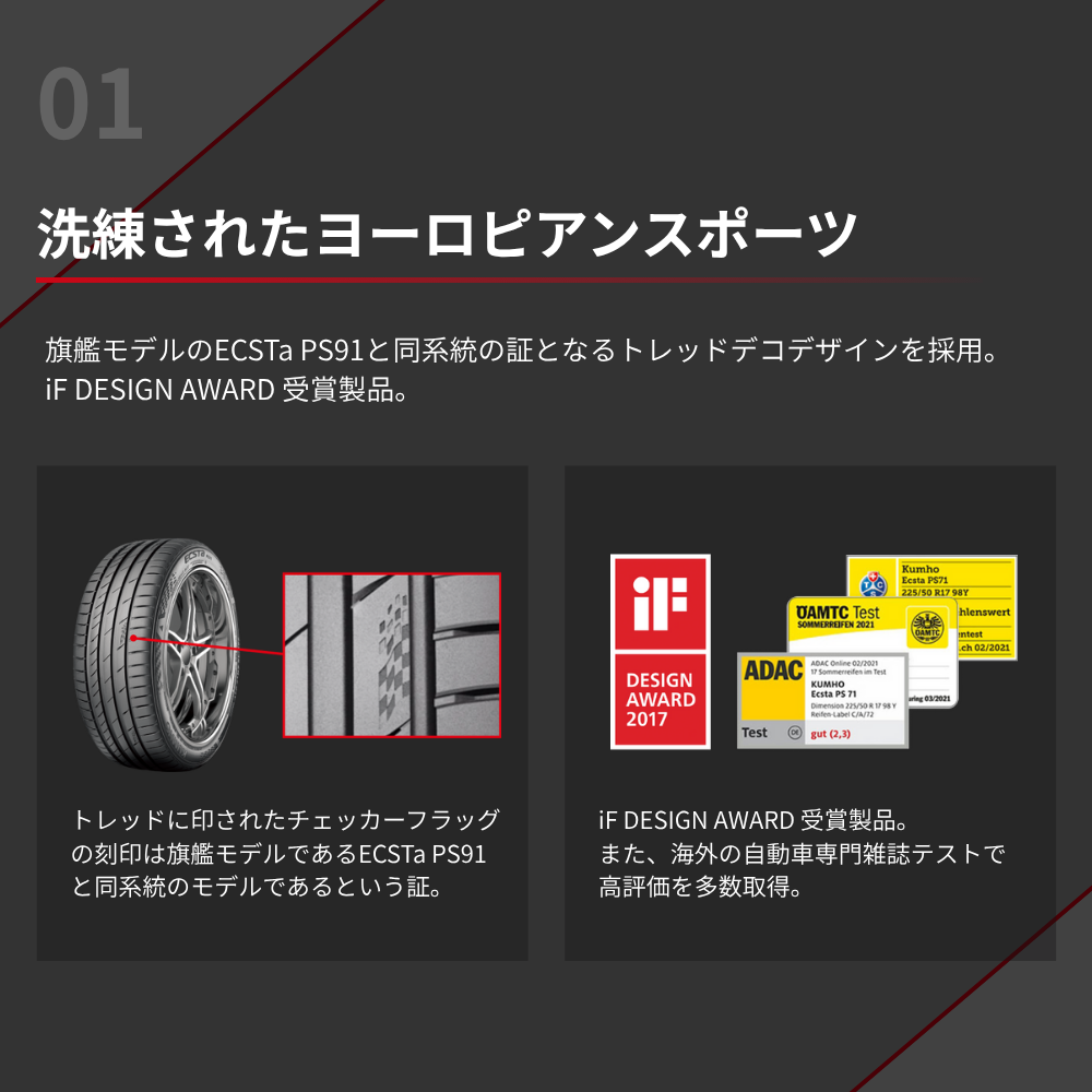 KUMHO クムホ ECSTA PS71 245/40R18 97Y XL 245/40-18 メーカー取り寄せ